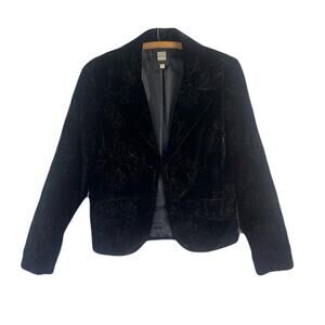 OLD NAVY Vintage Y2K Velvet Embroidered Blazer Style Jacket Women’s Size M